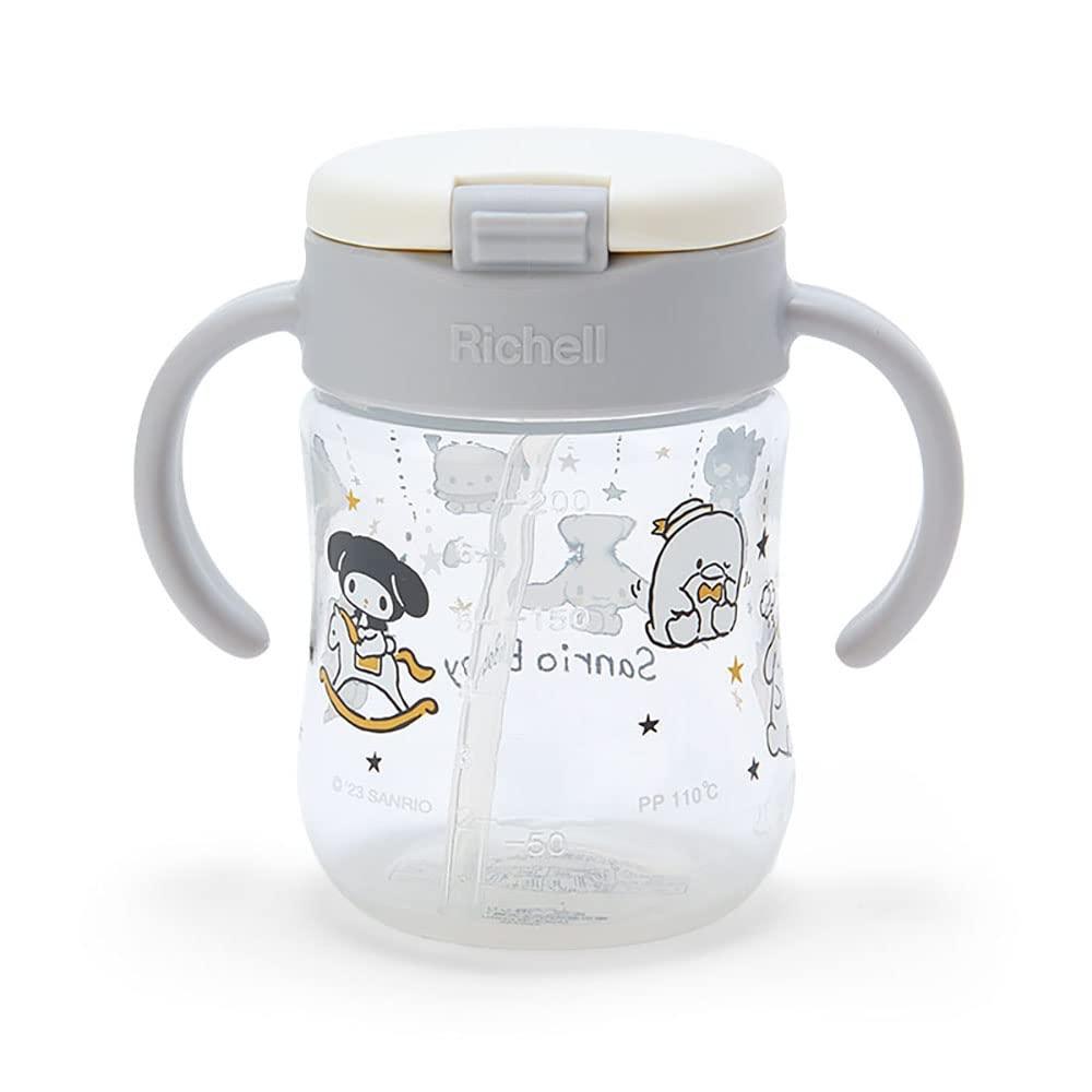 Sanrio (SANRIO) Sanrio Characters Richel Straw Mug Star Gray (Sanrio Baby) 693481