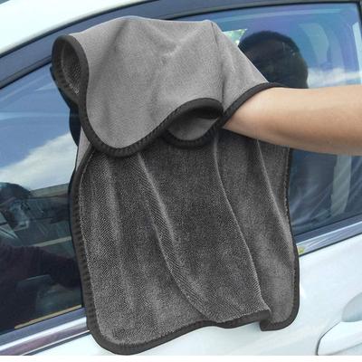 Premium Araba Kurutma Bezleri Son Derece Emici Araba Yıkama Gri Mikrofiber Temizlik Havlusu Kalınlaştırıcı Yumuşak Cam Temizleme Bezleri 60 X 50CM