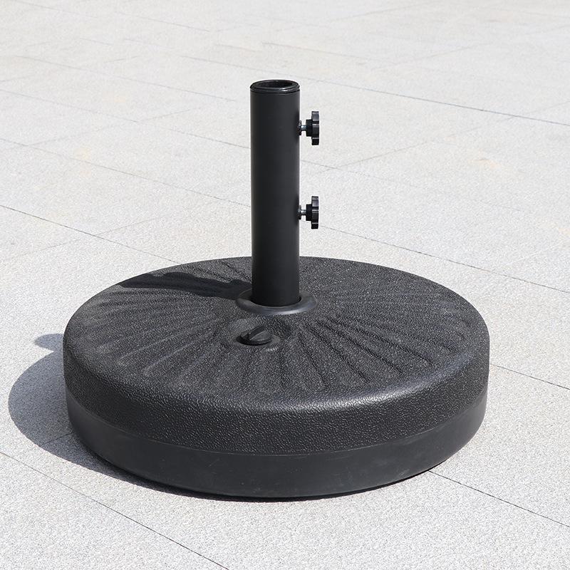 Sunshade Umbrella Base: Water-fillable, Marble, and Resin Models for Fixing Straight Pole and Advertising Umbrellas
