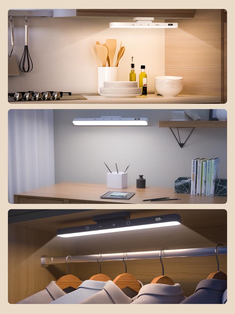 WILLED 5W Remote Touch Table Lamp Magnetic Desk Lamp 2500mAh Rechargeable Battery for Reading Cabinet Mirror Bedside Night Light