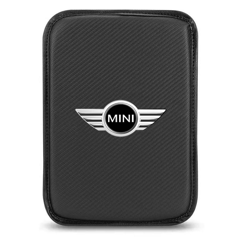 

1Pcs Carbon Fiber Car Console Box Pad Car Armrest Cushion Cover For MINI Cooper F54 F55 F56 R56 R60 Roadster Clubman Coupe