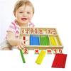 Infant Montessori Arithmetic Toy Children Learning Early Education Puzzle Tools Counting Stick Parent-child Games Kids TMZ