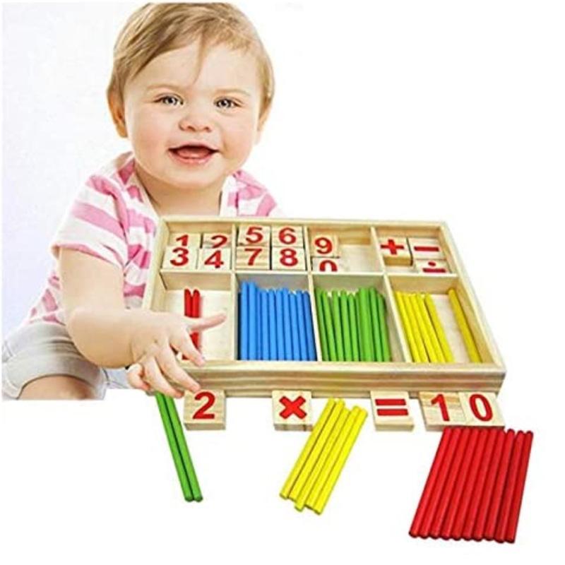 Kojenecká Montessori aritmetická hračka Děti Učení Raná výchova Puzzle Nástroje Počítací tyčinka Hry rodič-dítě Děti TMZ