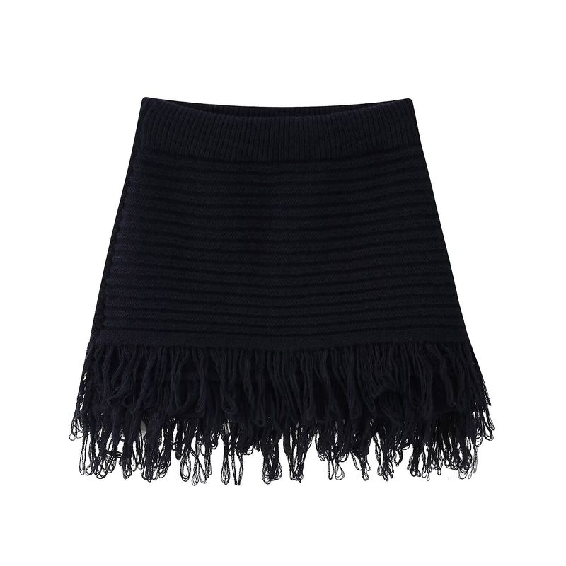 Kaslead New Women Clothes Western Style Lapel Long Sleeve Knitted Outerwear Skirt 4331004 4331005