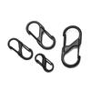 10pcs/lot Metal Lock Clip Keychain Multifunctional S Shaped Alloy Hanging Buckle For DIY Jewelry Outdoor Camping Hiking Travel
