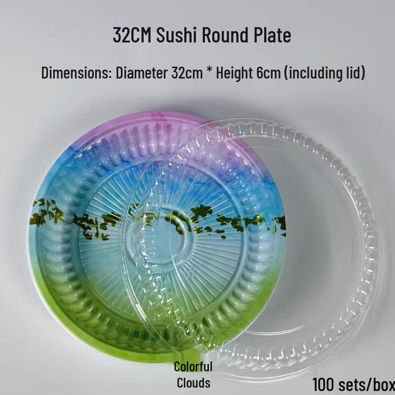 Miao Jia Yi Disposable Round Sushi Box