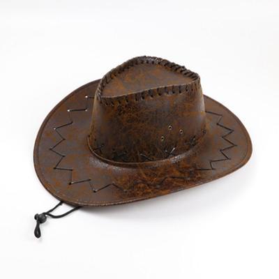 Cracked Western Cowboy Hat Outdoor Travel Leisure Men's Sun Hat Summer Cool Rider Hat