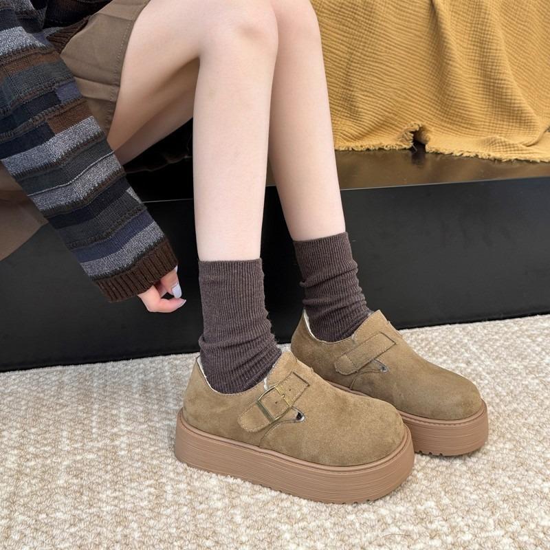 thick-soled velvet women's new winter warm snow boots plush loafers cotton shoes women's shoes
