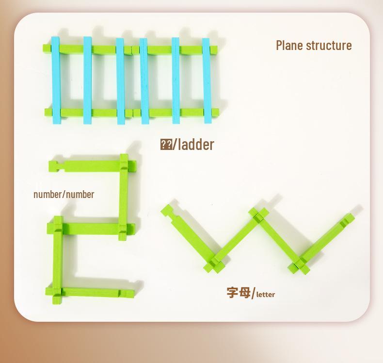 Luban Čep a dlab Dřevěná stavebnice: Dětská DIY vzdělávací montáž chatky