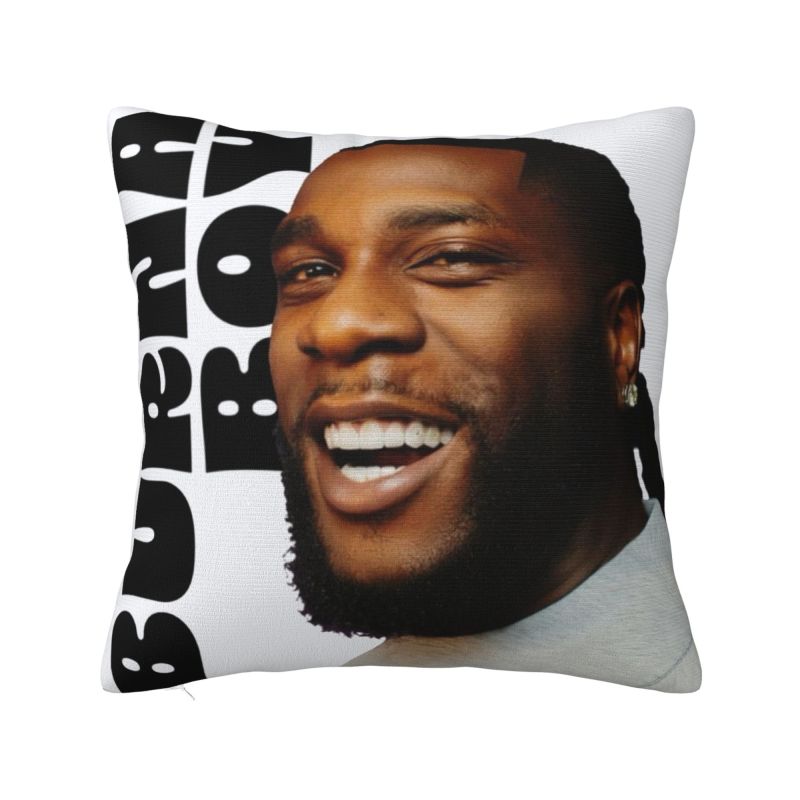 Custom Burna Boy Nigerian Singer Cushion Cover xcm Soft Modern Pillow Case Decor Home