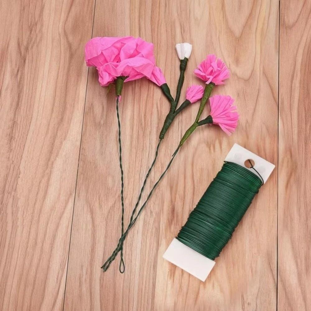22 Gauge Floral Paddle Wire Ribbon Making Floral Arrangements Florist Green Wire Flexible Plant Binding Fixing Wire