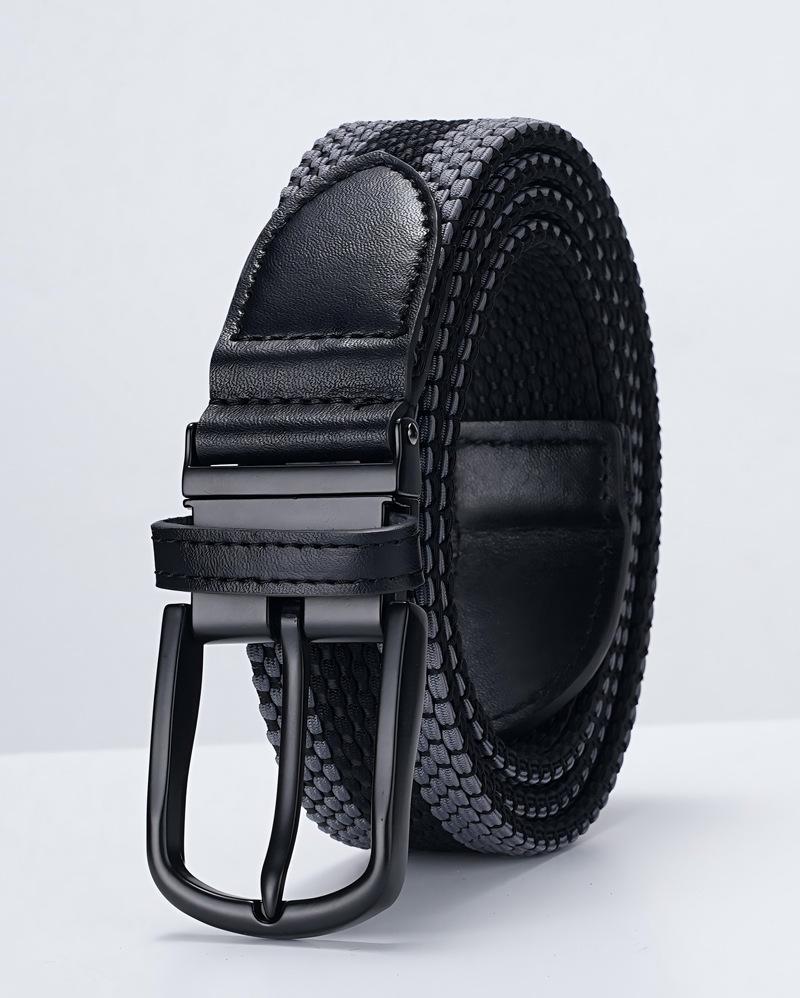 Double-Sided Use Of Genuine Leather Belt Men'S Pin Buckle Rotatable Casual Versatile Cowhide Belt Young People'S Belt Men
