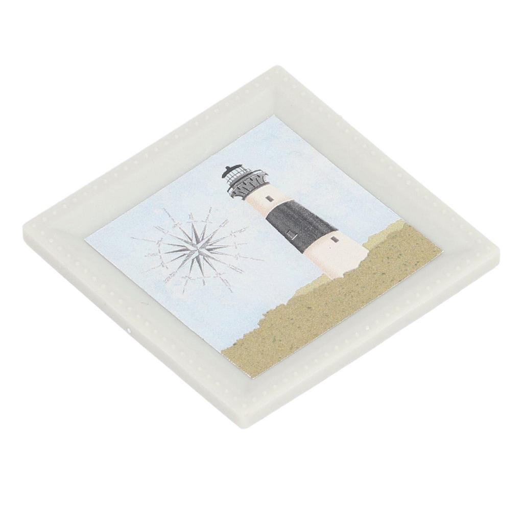 4pcs 1:12 Dollhouse Paintings Picture Mediterranean Style 1/12 Miniature Framed Wall Art Miniature