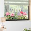 Colorful Floral Static Cling Window Sticker Self-Adhesive Removable Living Room Bedroom Glass Home Decor Art