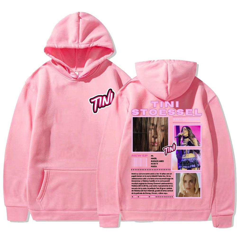 Singer TINI STOESSEL 2025 Tour Merch Sweatshirts Men Women's Fashion Hip Hop Trending Hoodie High Quality Casual Comfort Hoodies