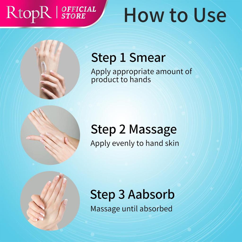 RtopR Mango Moisturizing Repair Hand Cream Anti-aging Hyaluronic Acid Whitening To Improve Wrinkles Repair Dull Rough Full Elasticity