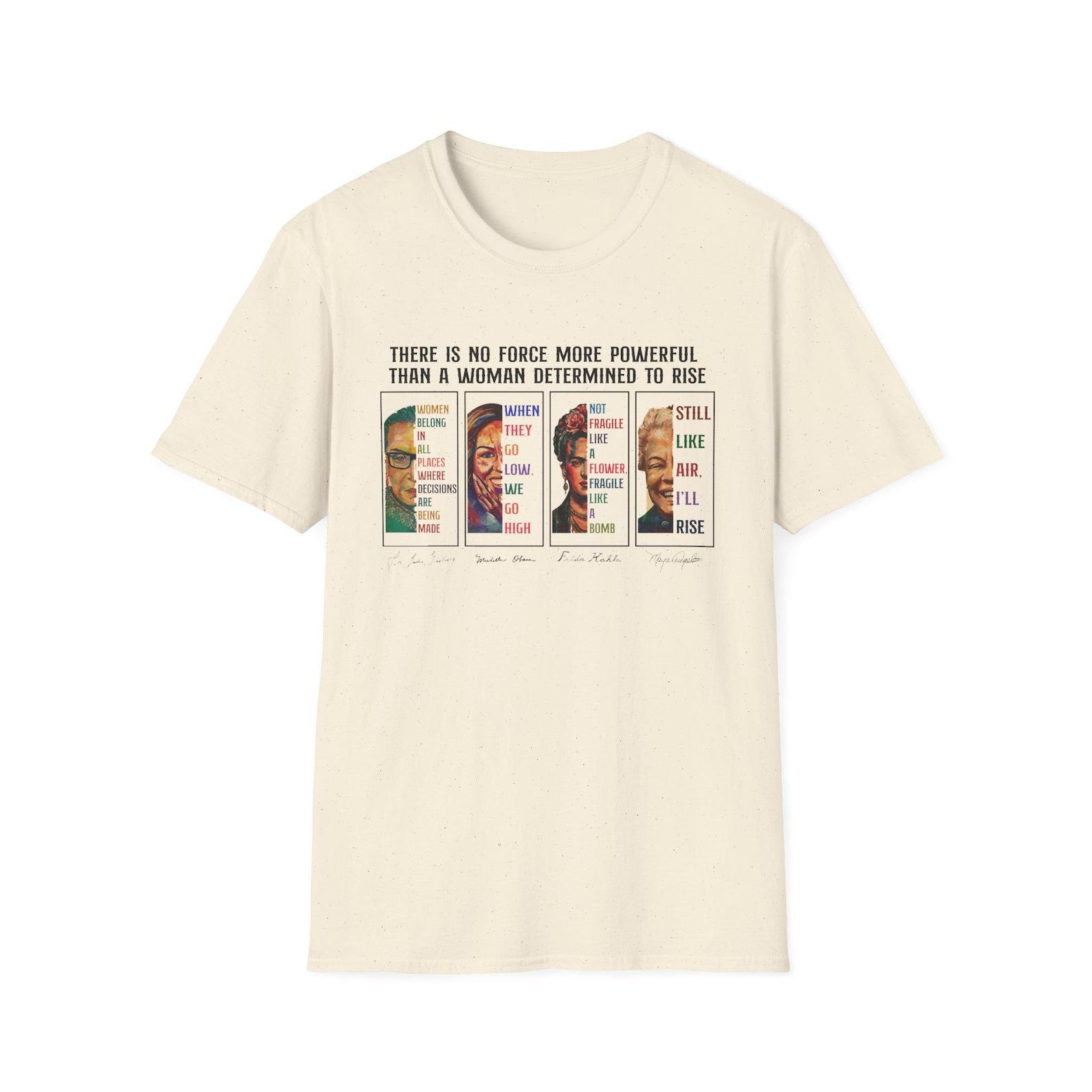 Feminist Icons Rise T-Shirt | Notorious RBG Frida Kahlo Michelle Obama Maya Angelou 2XL