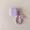 Simple Pony Bead Chain Earphone Cover for Apple AirPods 1 /1 Generation Solid Color Silicone Case PRO1 Niche PRO1