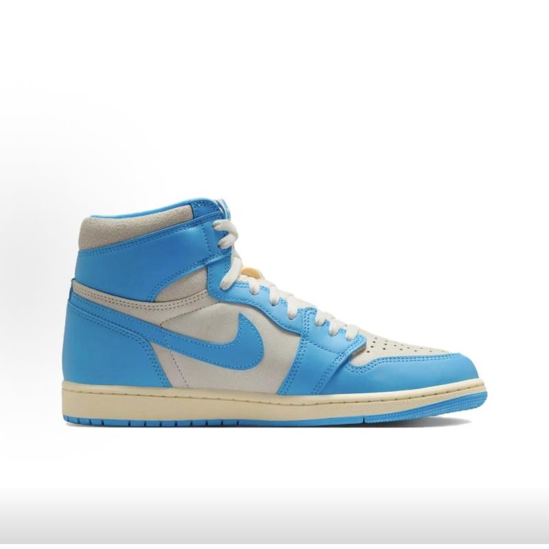 Air Jordan 1 Retro High OG UNC Reimagined Herren-Sneaker Blau Dunkelpuderblau Sail DZ5485-402