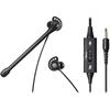 Audio-Technica ATH-202COM Headset, Wired Stereo, 3.5mm Connection, Noise Cancelling, In-ear Earph...
