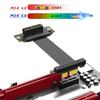 Double 90 Degree PCIe 5.0 Risers Cable with Fast speed 64Gb/s Bandwidth for Flexible GPU Networking Card Installation in 1U 2U Chassis