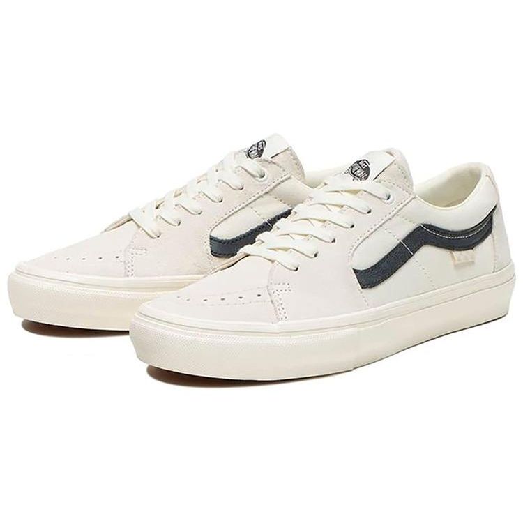 Vans Sk8 Low Lightweight Durable Non-Slip Low-Top Skate Shoes Unisex Sneakers White Black VN0A5FCFAPL