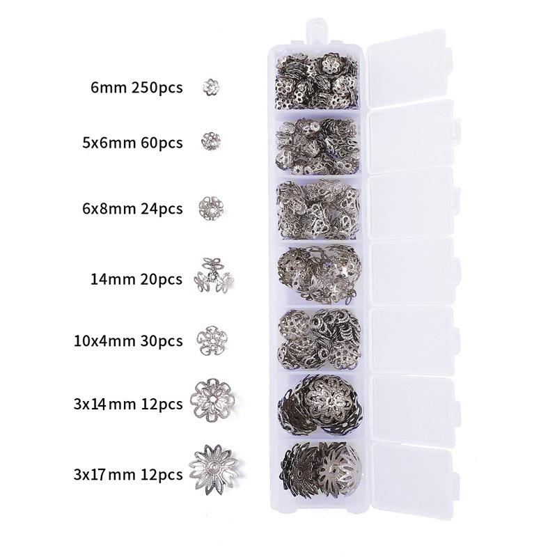 

7 коробок смешанных цветов пьедестал колпачок разделитель основание аксессуары ручная работа браслет из бисера серьги ювелирные материалы 1 set