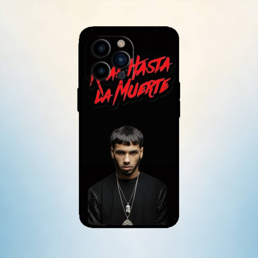 

AAA Rapper A- Anuel AA Real Phone Case For iPhone 17,16,15,14,13,12,11 Plus,Pro Max,XS,Soft Silicone Black Cover iPhone16promax