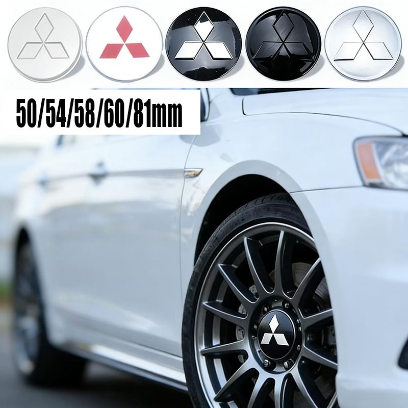 50/54/58/60/81mm Car Wheel Center Hub Cap Cover Rim Badge for Mitsubishi ASX Ralliart Eclipse Competition TRITION Evolution X wszm26
