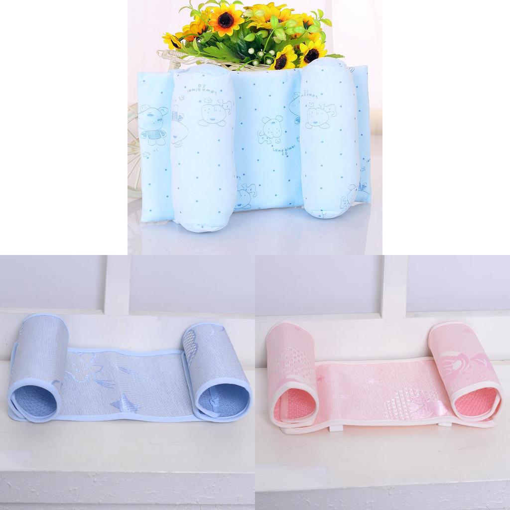 Baby Infant Memory Foam Pillow With Pure Cotton Fabric For Newborn Head Shaping Support