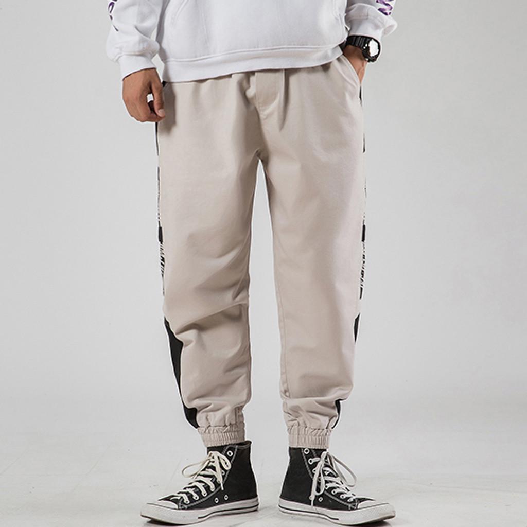 Fashion Sports Mens Stitching Print Patchwork Overalls Casual Pocket Sports Work Casual Pants Pants Asibeiul Fashion Sports Mens Stitching Print Patchwork Overalls Casual Pocket Sports Work Casual Pants Pants Asibeiul
