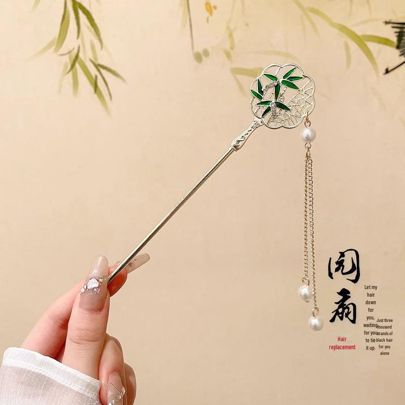 Traditional Sandalwood Hairpin for Chinese Cheongsam & Hanfu Updo