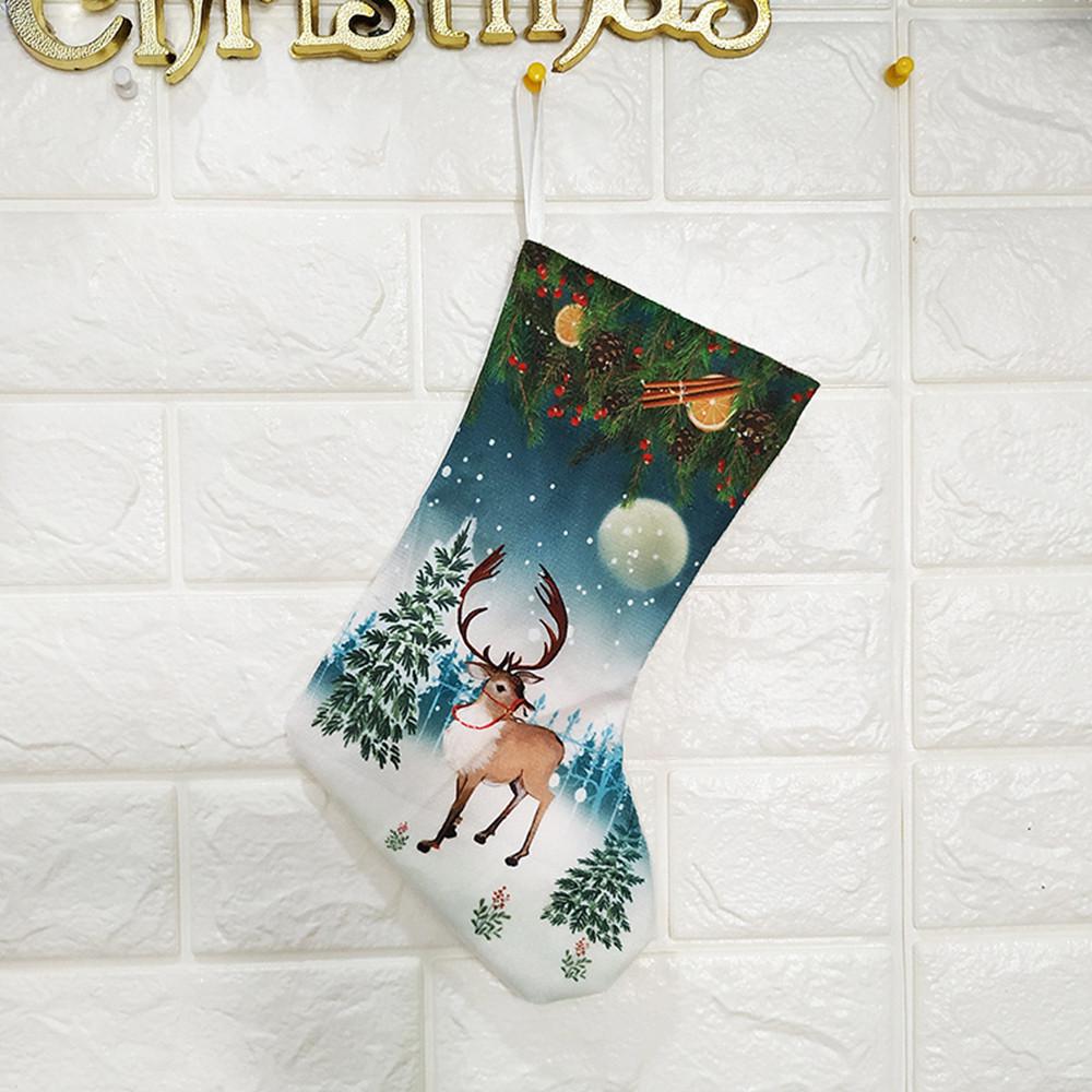  Christmas Decorations New Year Gifts Santa Snowman Socks Christmas Socks Gift 