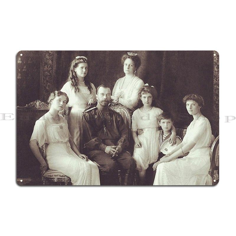 Romanov Family Portrait 1913 Metal Signs Club Custom Pub Wall Decor Mural Tin Sign Poster