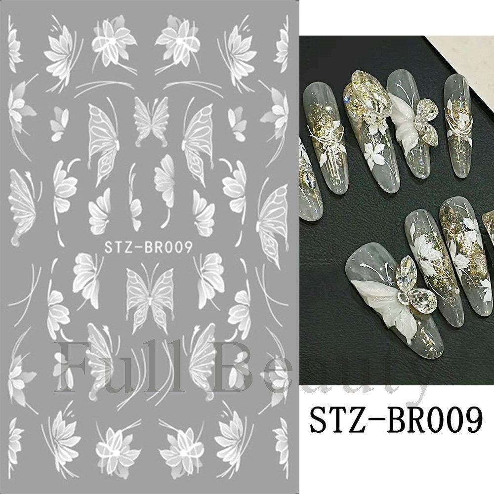 Nail Art Stickers, Valentine'S Day French Thorn Line Patches, Love Thin And Tough Nail Stickers