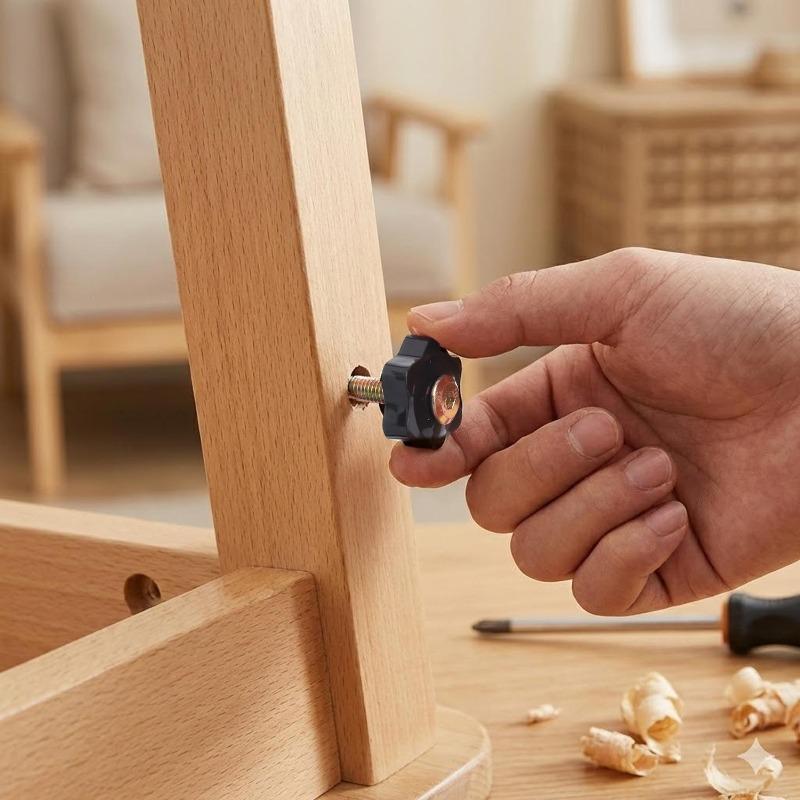 M4 M5 M6 M8 Plastic Wing Nuts Brass Core Easy Grips Set Anti Slip Hands Tighten Fastener DIY Equipment Repair Hardware Tool Kit