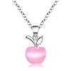 Couples Pendant Apple Shape Necklace Jewelry Gift