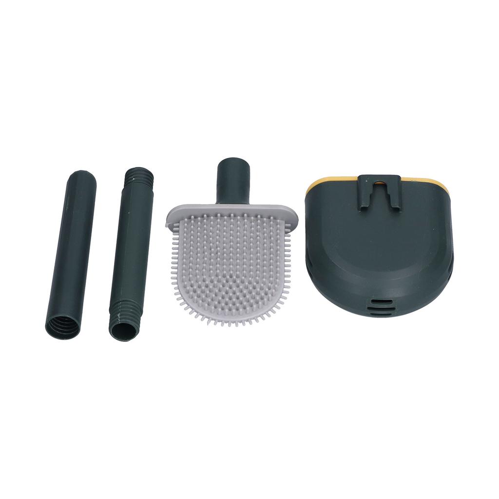 Wall Mounted Toilet Brush Drying Holder Set with Detachable Handle Cleaning Tool for Home Hotel