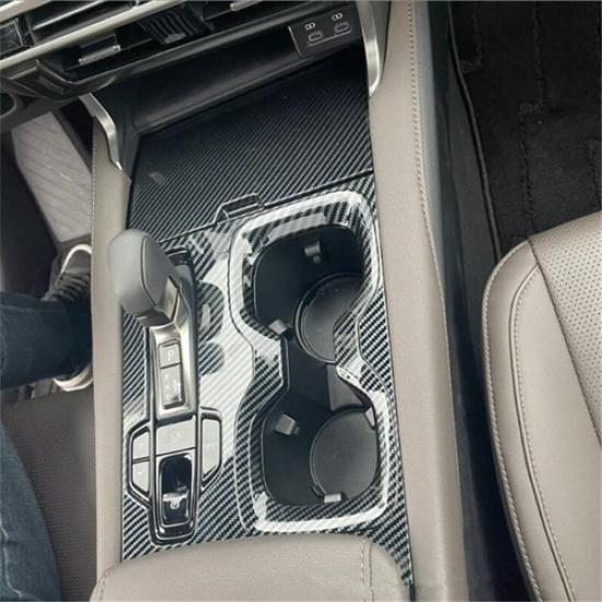 Carbon Fiber 2X Gear Shift Box Panel Cover Trim For Lexus RX350 350h RX500h 2023