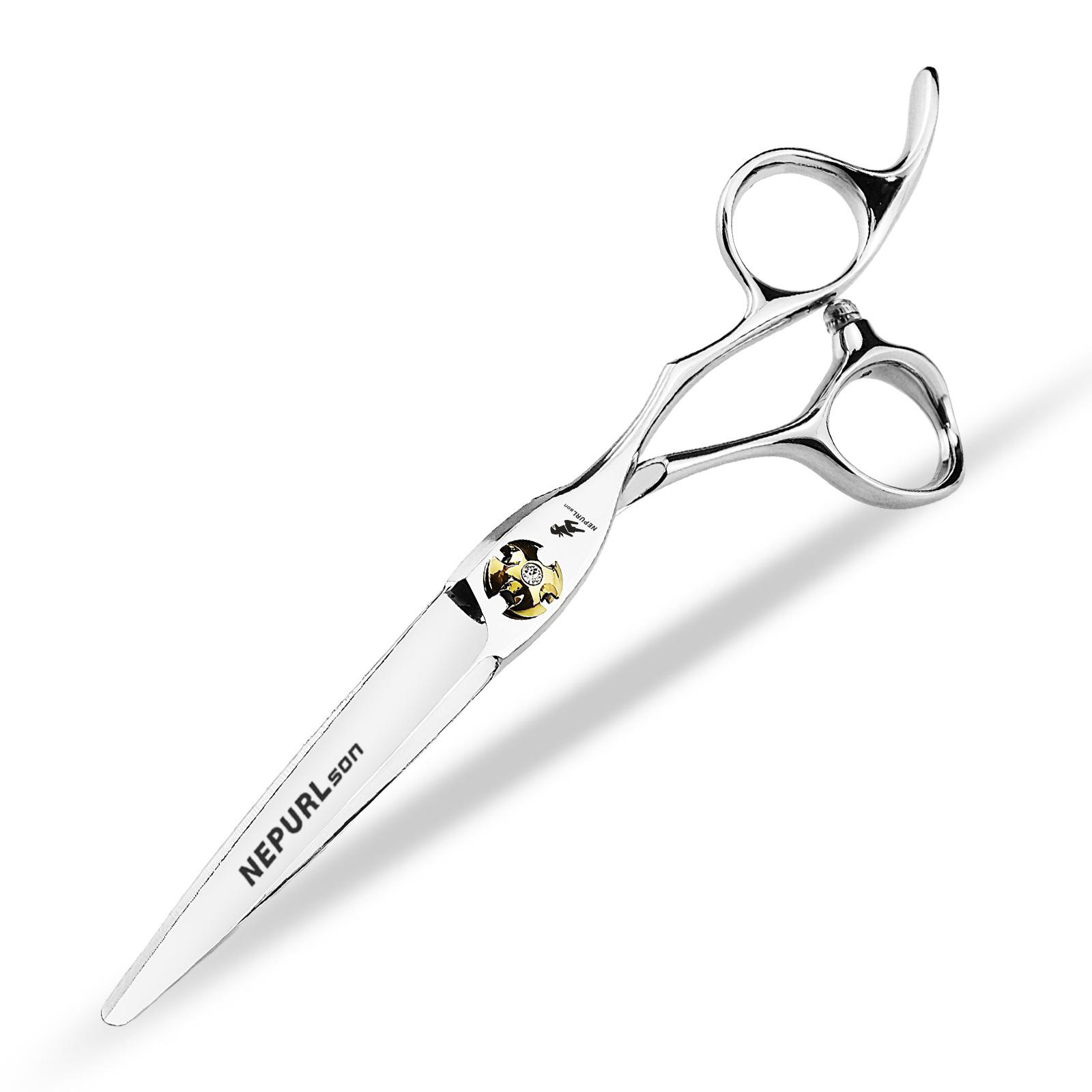 6.0 Inch Vg10 Nepson Gem Model, Hair Scissors, Bangs Scissors, Flat Scissors For Hair Stylists 6.0 vg10 flat shear