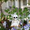 1pc Halloween Swing Skull Holding Ghost Cat Statue Garden Home Furnishing Bedroom Outdoor Balcony Decoration Party DIY Supplies