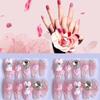 Handmade Cute Cartoon Bunny Pink Camellia Nail Art Creative Pet For Women Xs S M L Cream Hug Bunny Medium Wearable Style