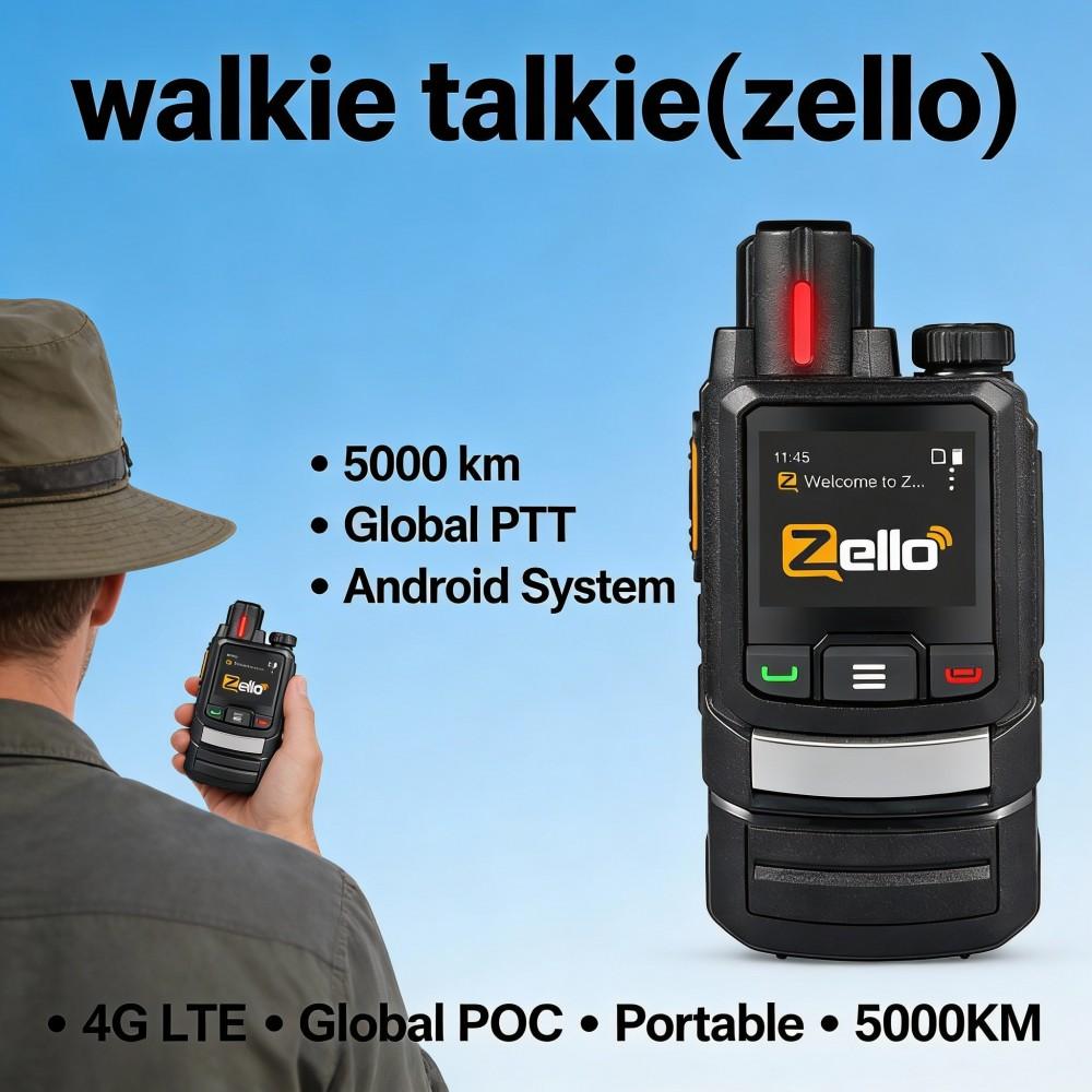 Suitable for Zello Walkie Talkie 5000km Public Network Outdoor Global Communication Anti-interference WIFI Walkie Talkie