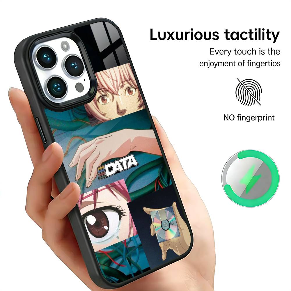 

T-Tainy DATA Singer Phone Case For IPhone17 16 15 14 13 12 11 Plus Pro Max Plus Wireless Charger Cover Funda iPhone16PRO