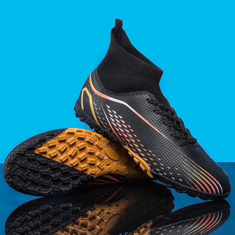 World Cup high-top football shoes boys and girls broken nails long nails adult grass training shoes