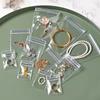 10–100 Stück Schmuck-Organizer-Beutel, transparentes PVC, antioxidative Schmuckbeutel, Aufbewahrungstasche für Ohrringe, Anhänger, Halsketten, Armbänder