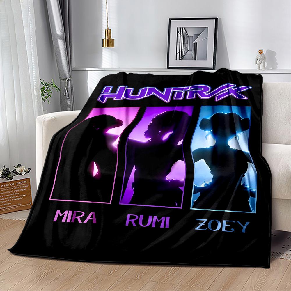 Huntrx Cyberpunk Fashion Blanket Comfortable Perfect for Sofa Seaside Bed for All Seasons Modern Style Unique Gift for Family and Friends Camping