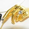 1PC New Arrival Metal Hand Left Earcuff Earrings For Women Jewelry Fashion Show Model' Statement Accessories