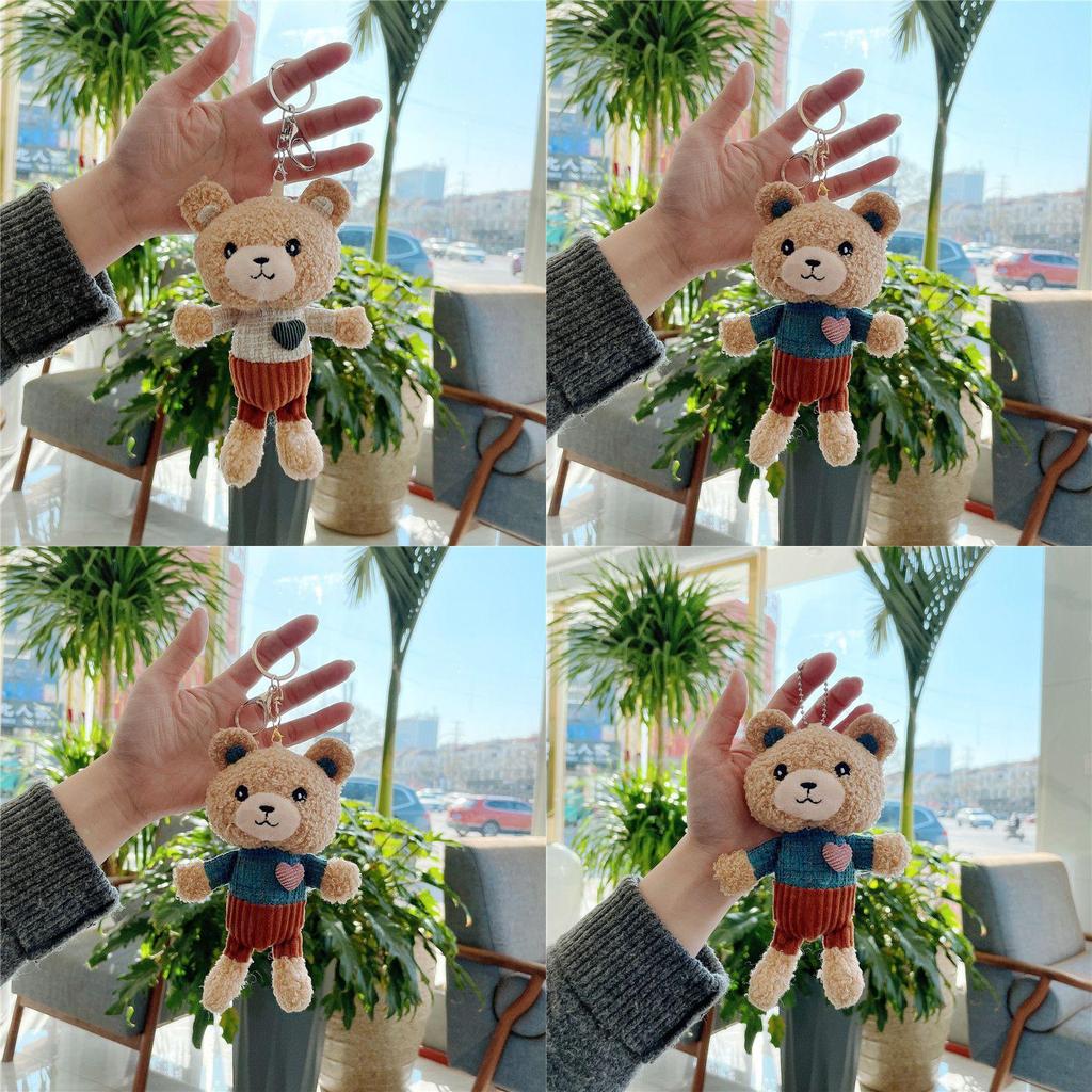 Love Teddy Bear Plush Pendant Adorable Mini Toy Keychain For Birthday Valentine's Day And More!