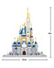 8189 Weltarchitektur Schneeschloss Palast Turm Winterbaum 3D Mini Diamantblöcke Ziegel Bauspielzeug für Kinder ohne Box